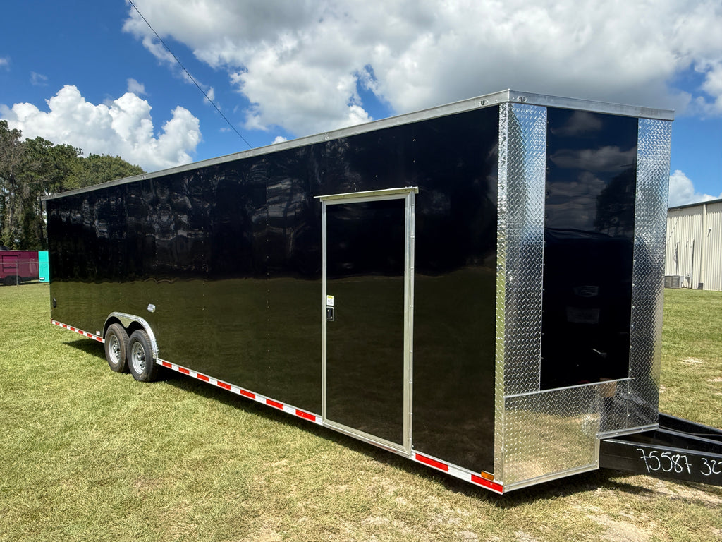 8.5X32 Black Car Hauler Trailer