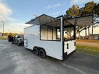 8.5x18 White Gullwing Porch Trailer — image 12 of 19