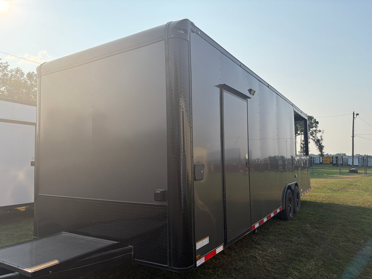 8.5x26TA Charcoal Concession Porch Trailer — image 7 of 9