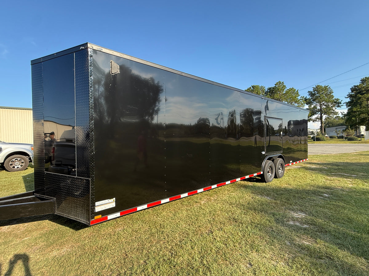 8.5X32 Black Car Hauler Trailer