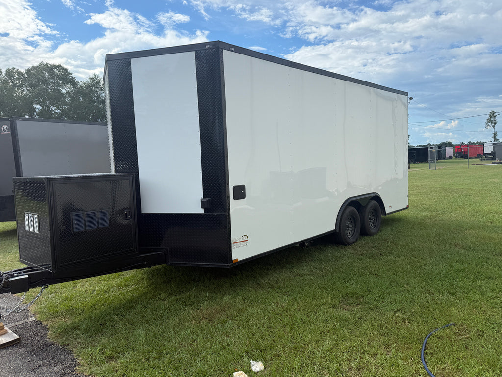 8.5X18 White Office Trailer