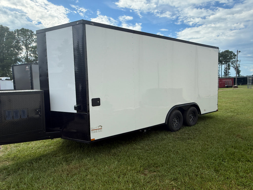 8.5X18 White Office Trailer