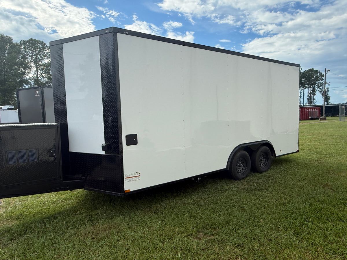 8.5X18 White Office Trailer