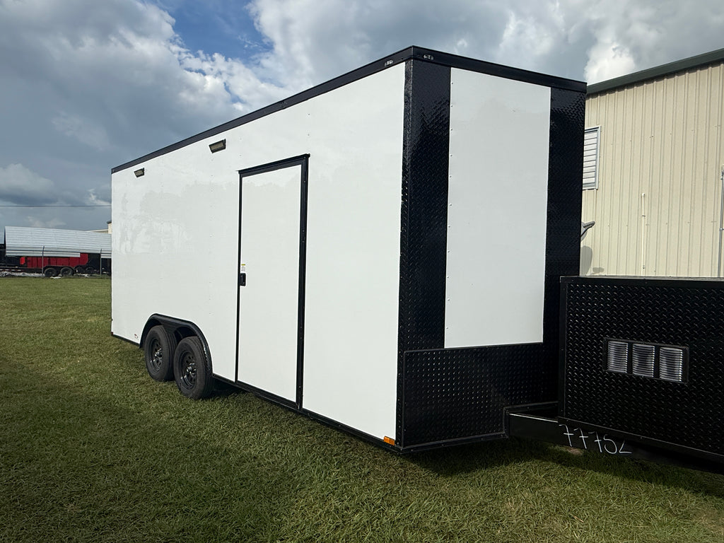 8.5X18 White Office Trailer