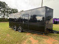 8.5X20  Black Race Ready Trailer | Full Bathroom