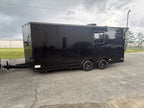 8.5X20  Black Race Ready Trailer | Full Bathroom