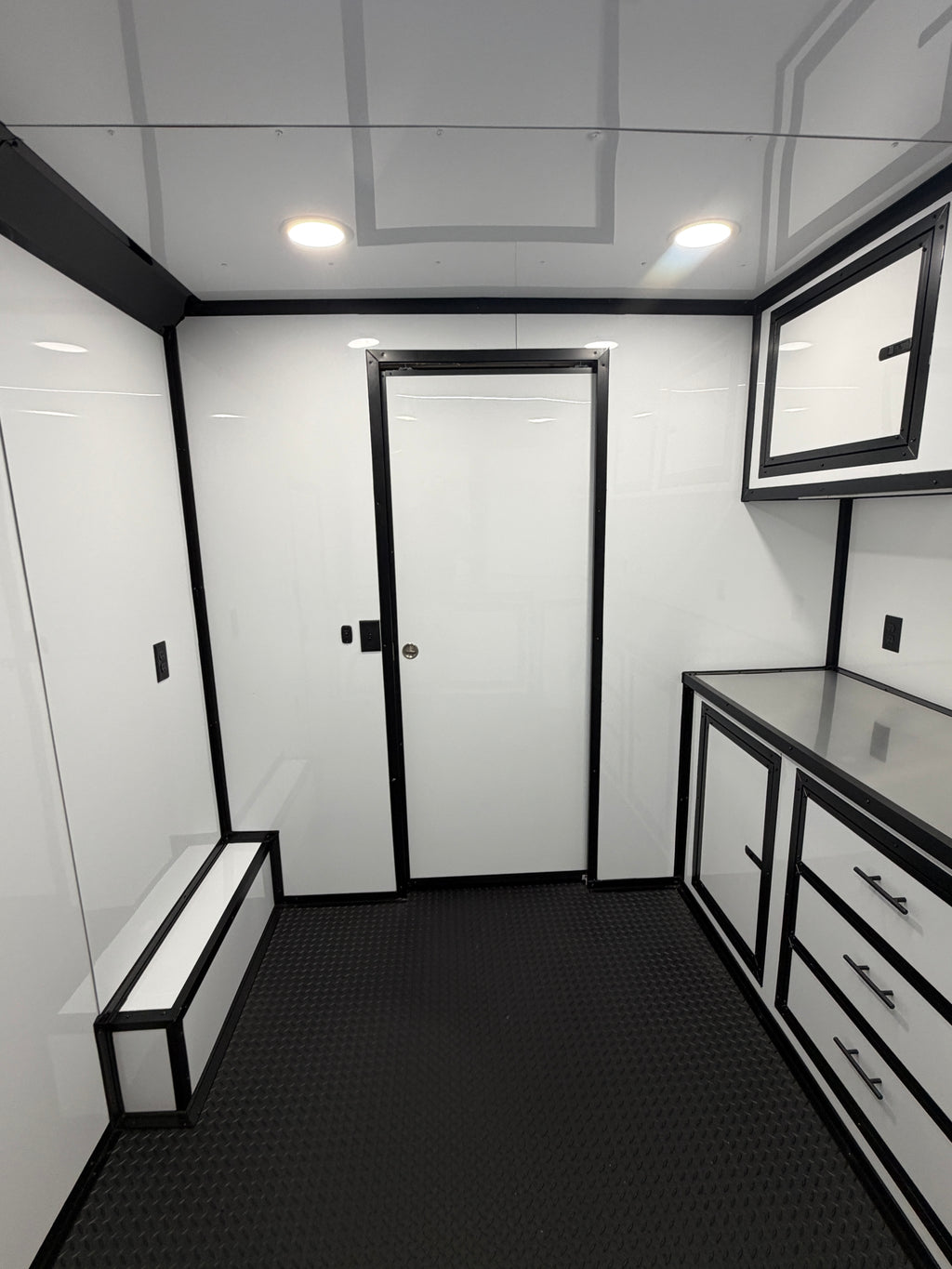 8.5x18 White Gullwing Porch Trailer — image 13 of 19