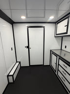8.5x18 White Gullwing Porch Trailer — image 13 of 19