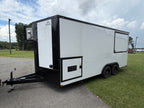 8.5x18 White Gullwing Porch Trailer — image 17 of 19