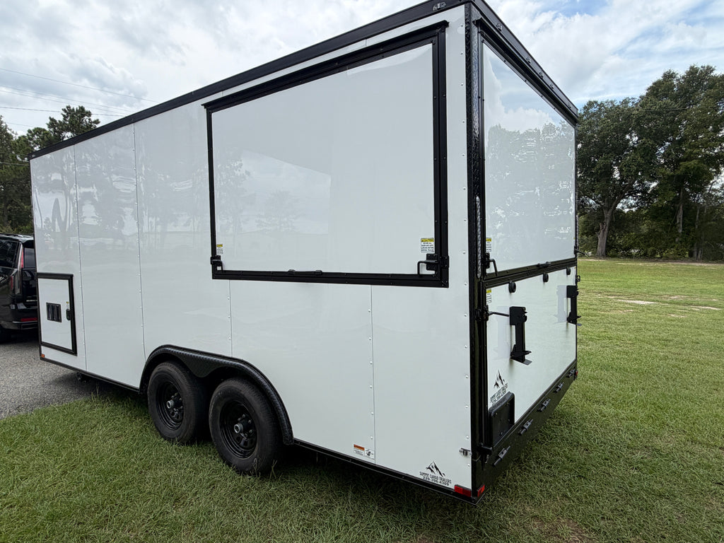8.5x18 White Gullwing Porch Trailer — image 19 of 19