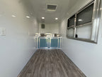 6X12SA Polar Blue Concession Trailer | Beverage Trailer