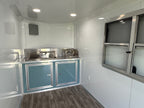 6X12SA Polar Blue Concession Trailer | Beverage Trailer