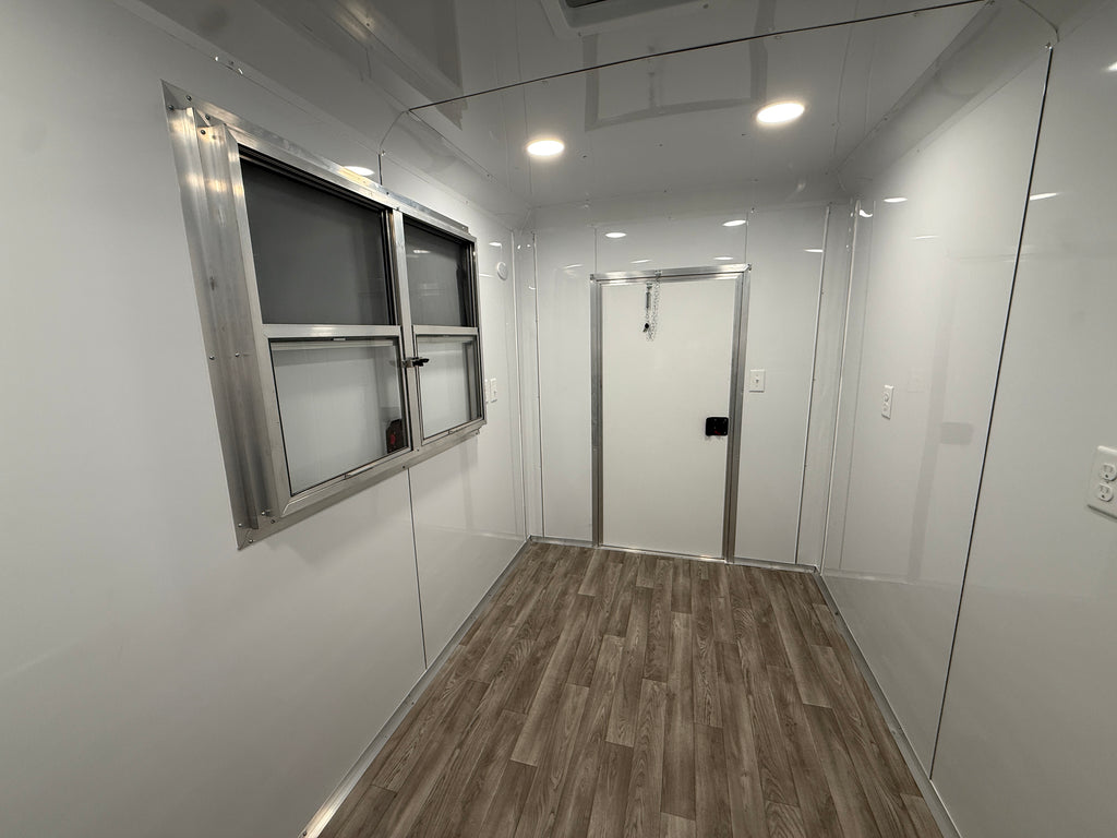 6X12SA Polar Blue Concession Trailer | Beverage Trailer
