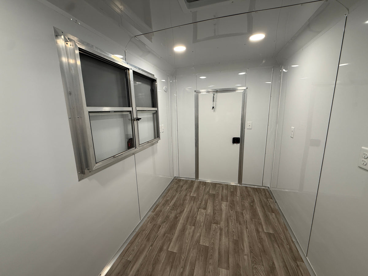 6X12SA Polar Blue Concession Trailer | Beverage Trailer