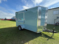 6X12SA Polar Blue Concession Trailer | Beverage Trailer