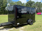 6X12SA Black Concession Trailer | Coffee Trailer