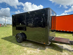 6X12SA Black Concession Trailer | Coffee Trailer