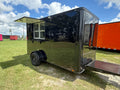 6X12SA Black Concession Trailer | Coffee Trailer