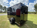 6X12SA Black Concession Trailer | Coffee Trailer