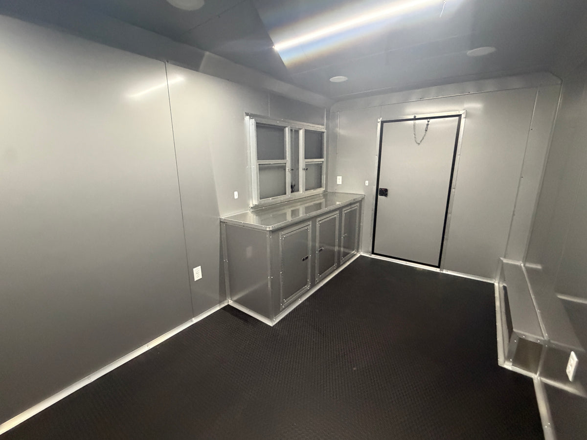 8.5x26  Silver Frost Porch Trailer | BBQ Porch Tailer