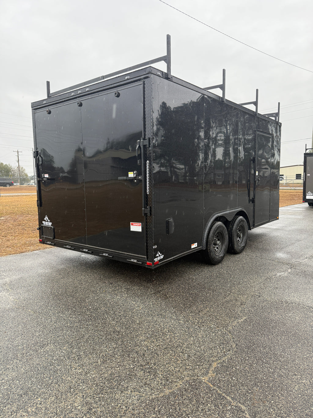 8.5X16TA3 Black Standard Work Trailer