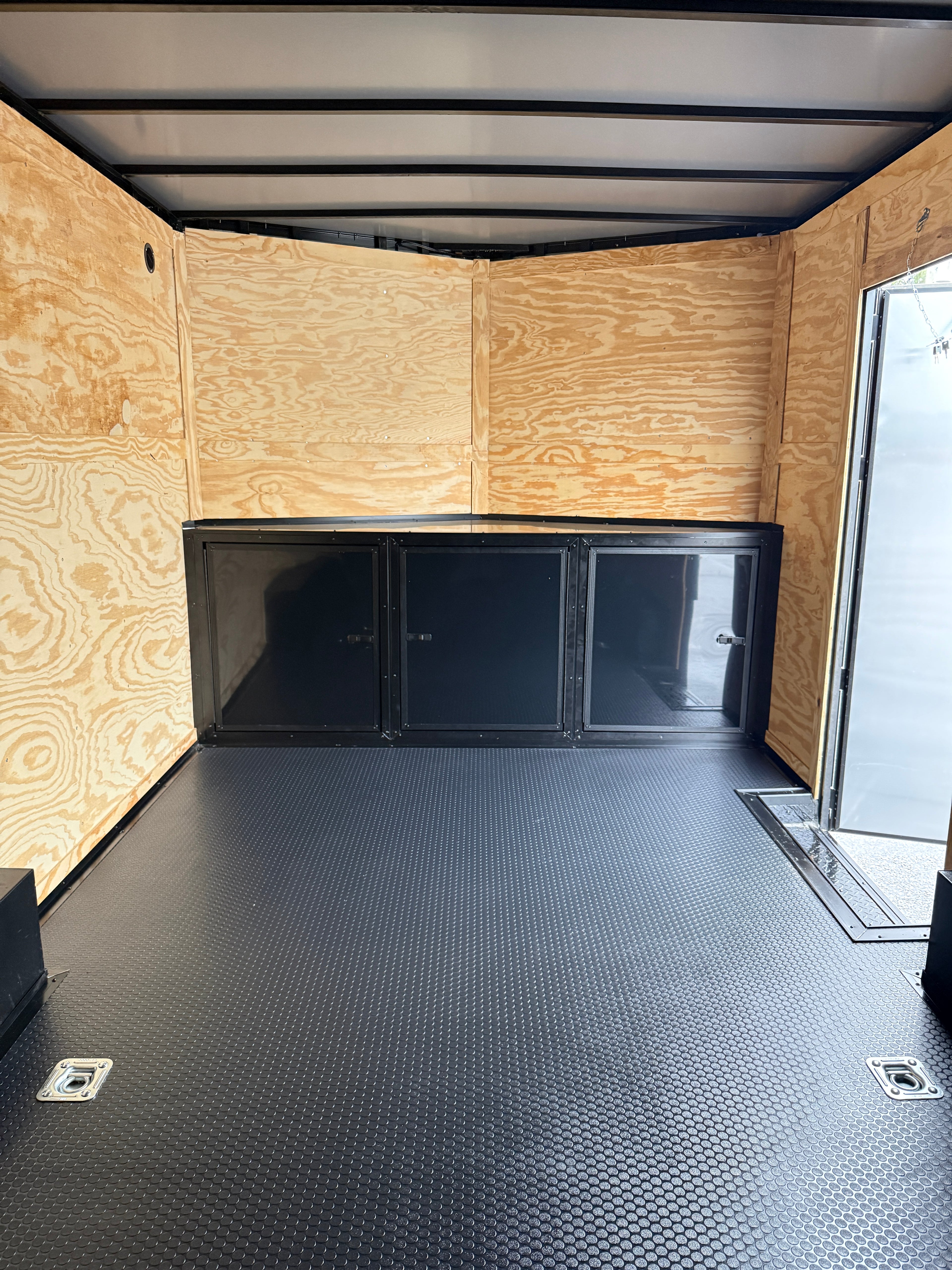 8.5X16TA3 Black Standard Work Trailer