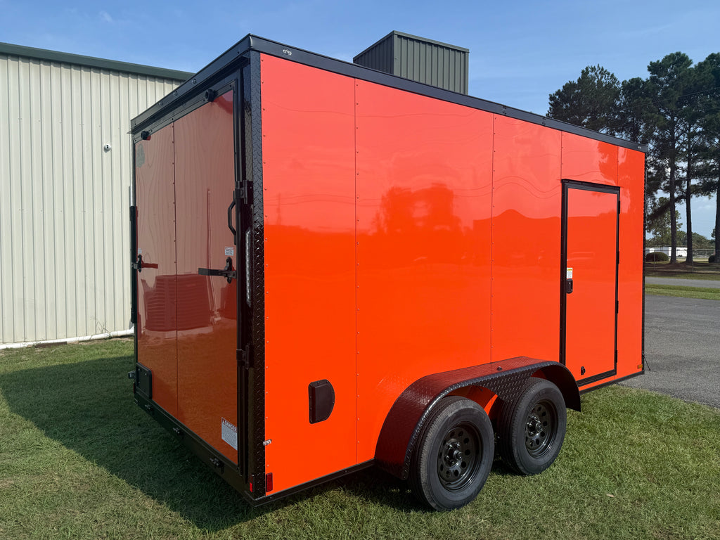 7X14TA Orange Standard Trailer | Enclosed Cargo Trailer