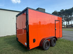 7X14TA Orange Standard Trailer | Enclosed Cargo Trailer