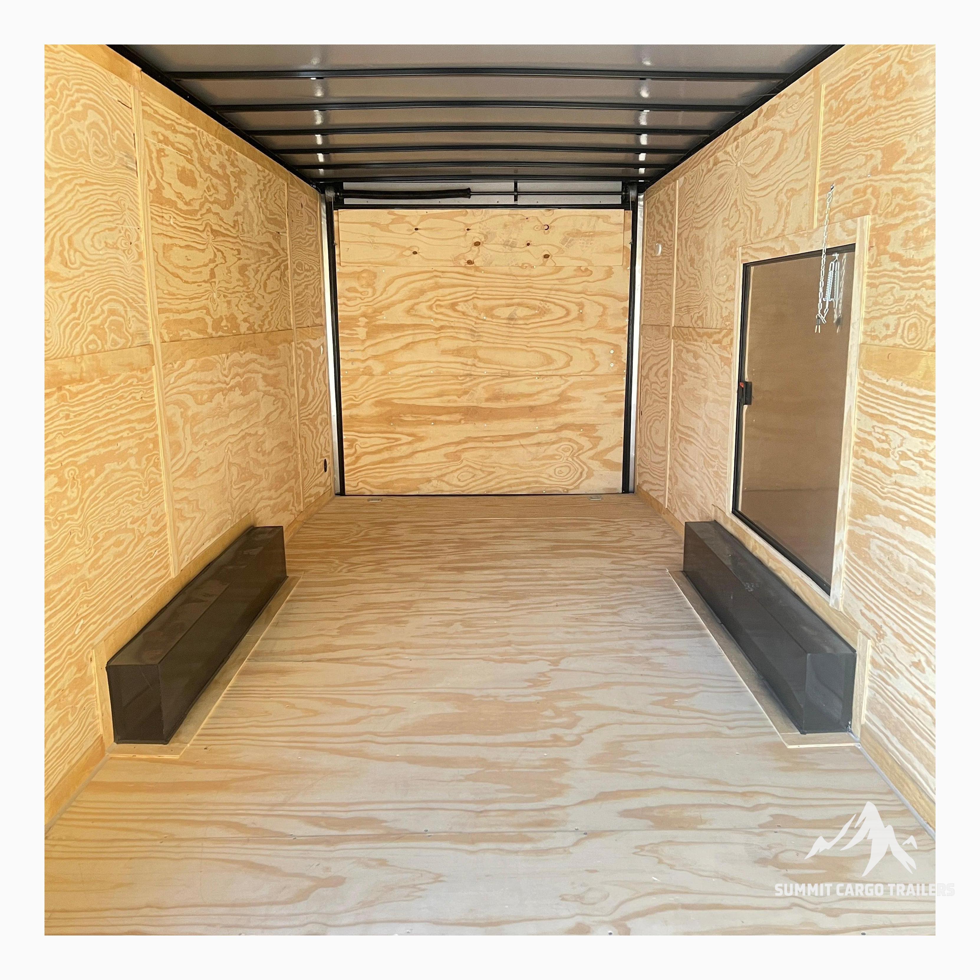 8.5X28TA3 White Standard Car Hauler Trailer