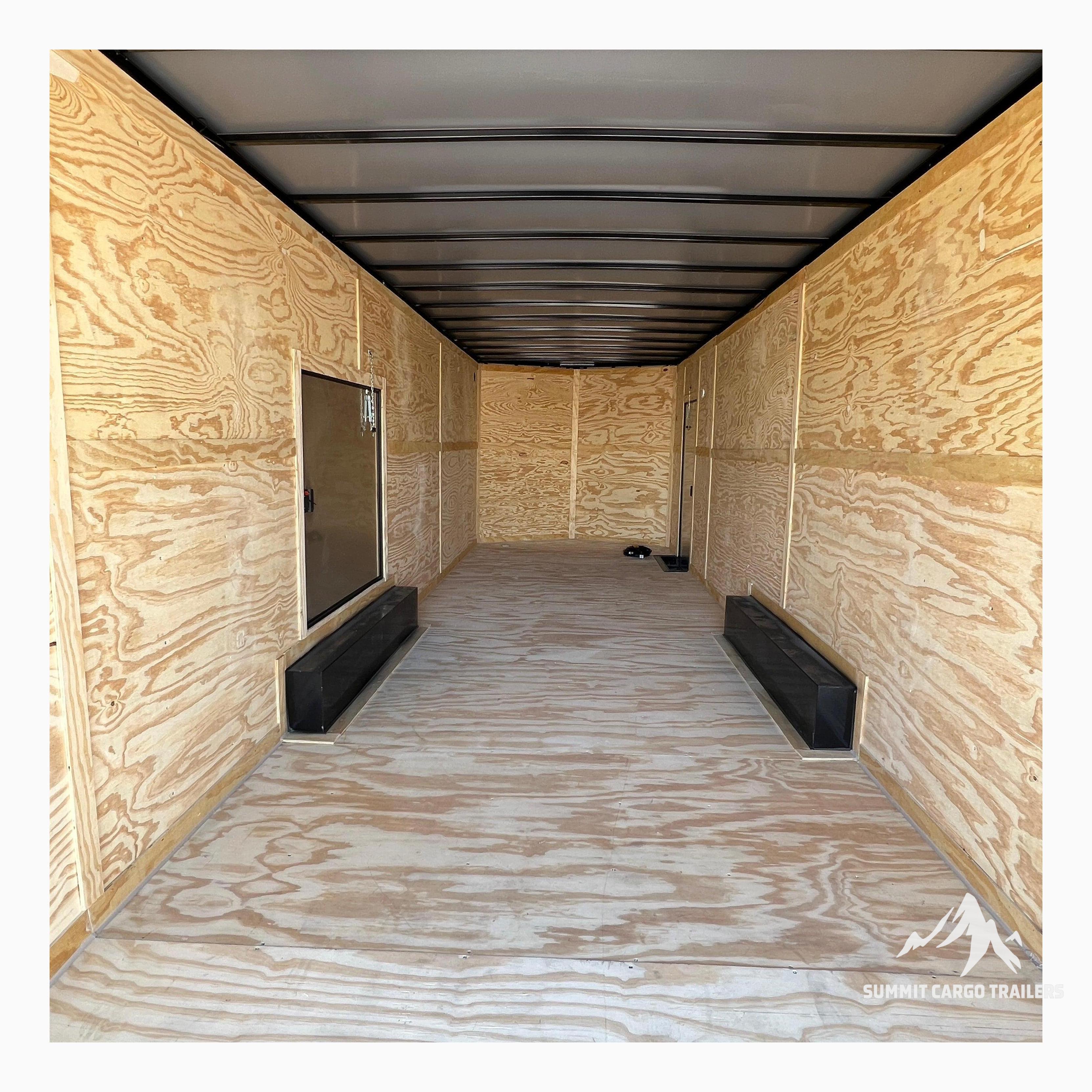 8.5X28TA3 White Standard Car Hauler Trailer