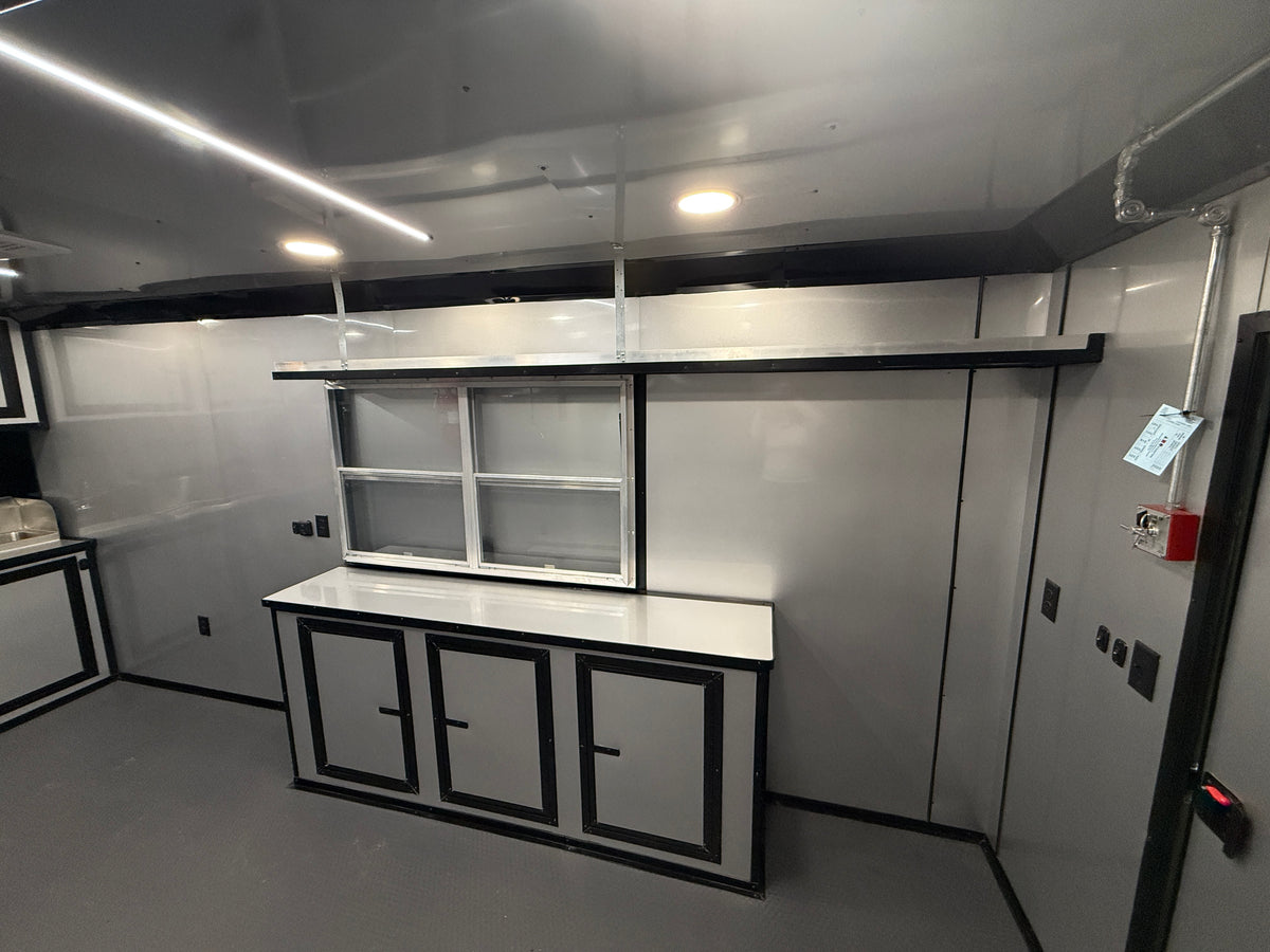 8.5x18 Mobile Food & Concession Trailer White — image 16 of 24