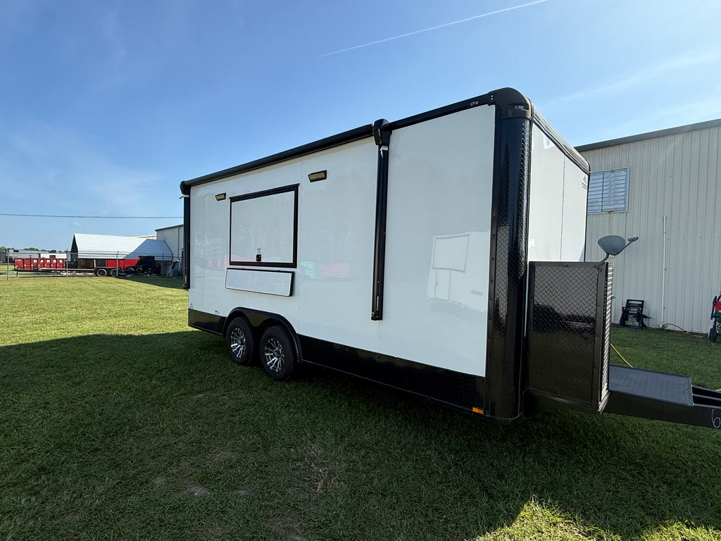 8.5x18 Mobile Food & Concession Trailer White — image 20 of 24