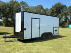 8.5X16 White Beverage Trailer | Coffee Trailer