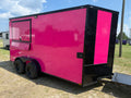 7X14TA Pink Concession Trailer