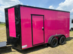 7X14TA Pink Concession Trailer