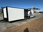 8.5X24TA3 White Car Hauler Trailer