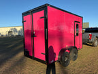 6X12TA Pink Dog Grooming Trailer