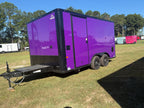 8.5X14 Purple Concession Trailer | Beverage Trailer