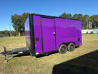 8.5X14 Purple Concession Trailer | Beverage Trailer