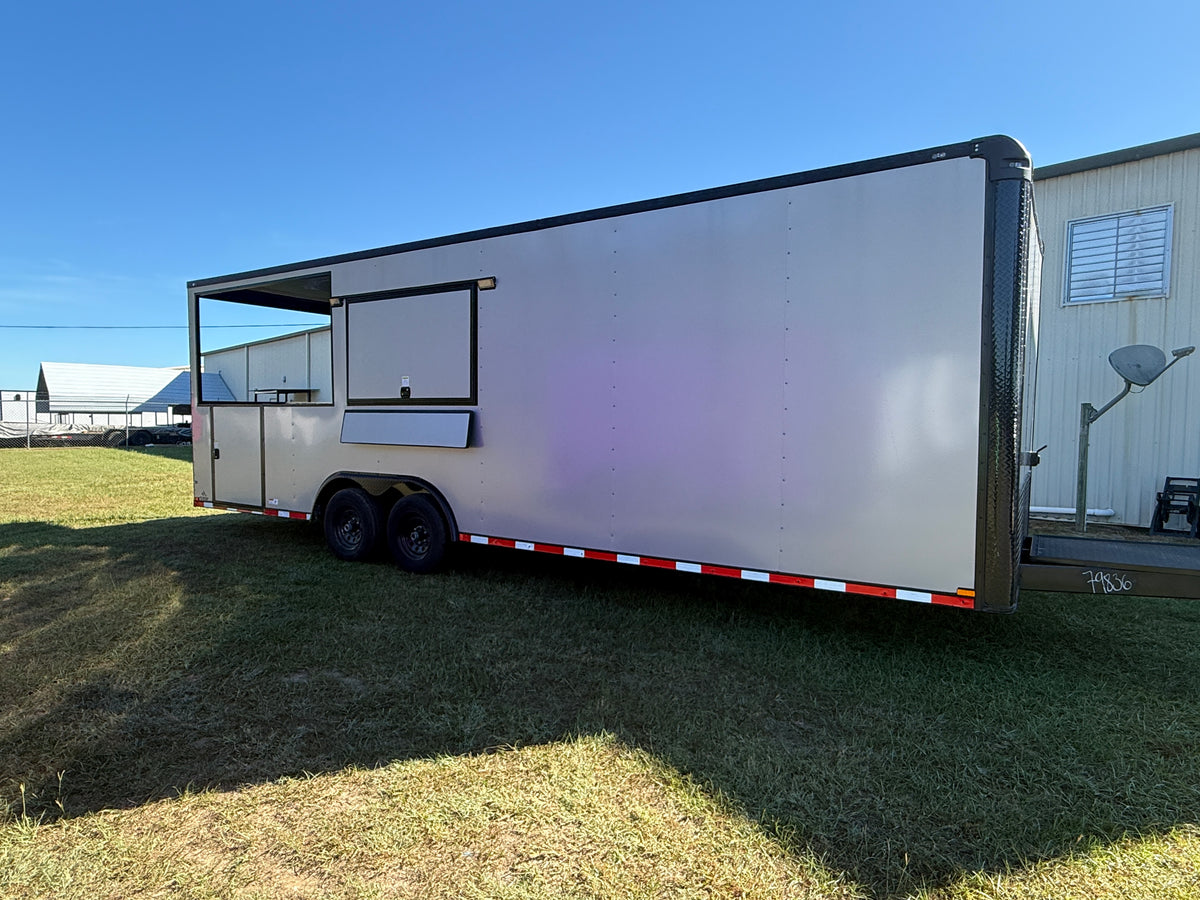 8.5x26TA3 Silver Frost BBQ Porch Trailer — image 5 of 11