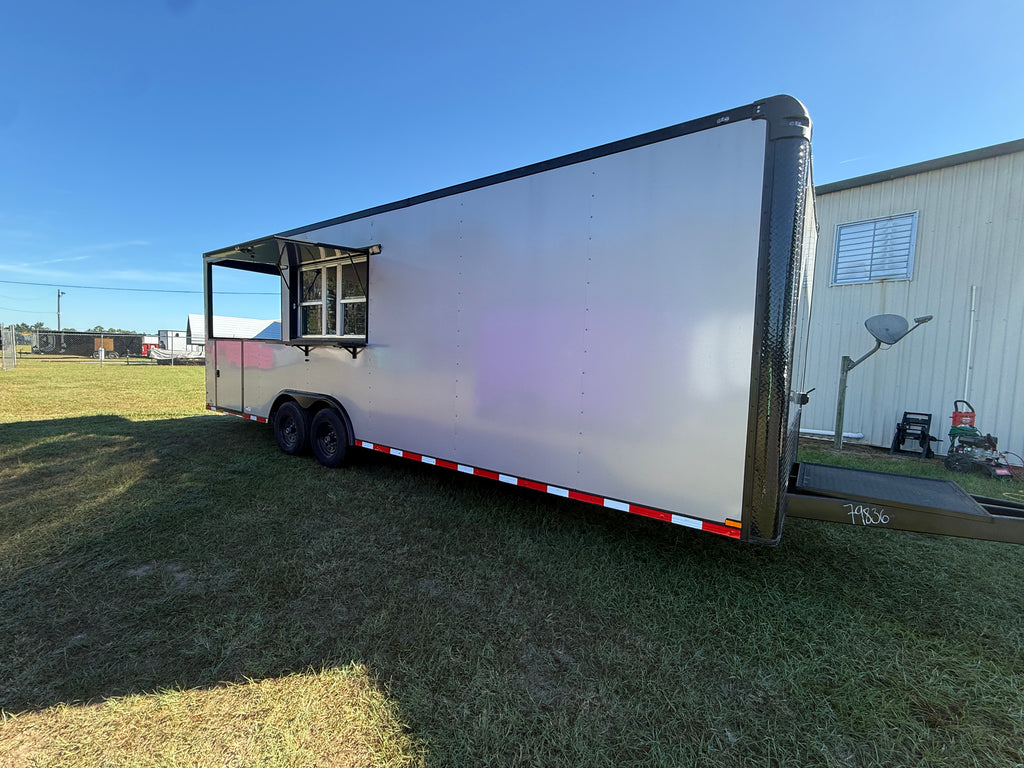 8.5x26TA3 Silver Frost BBQ Porch Trailer — image 10 of 11