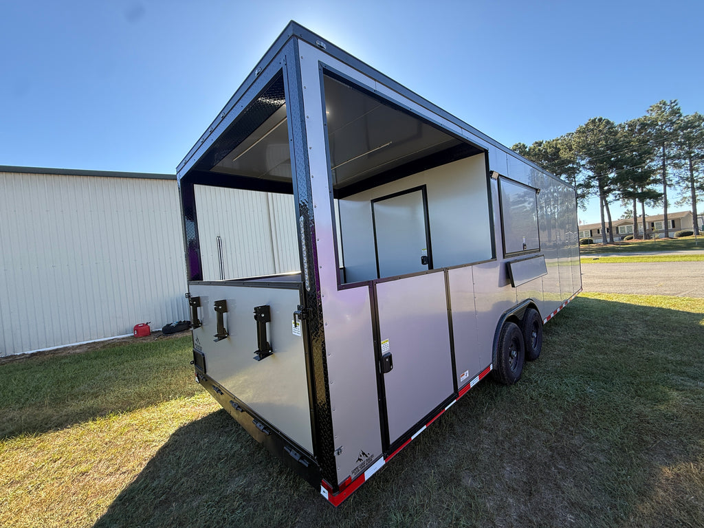 8.5x26TA3 Silver Frost BBQ Porch Trailer — image 4 of 11