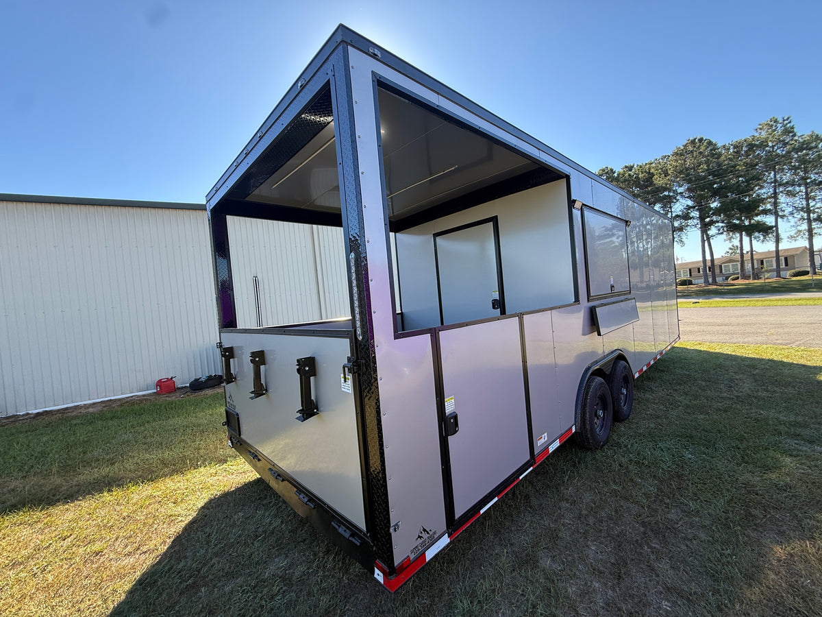 8.5x26TA3 Silver Frost BBQ Porch Trailer — image 4 of 11