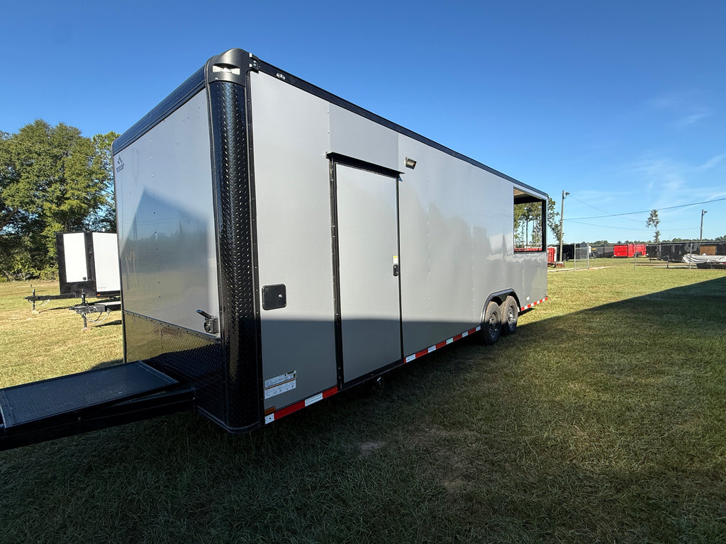 8.5x26TA3 Silver Frost BBQ Porch Trailer — image 8 of 11