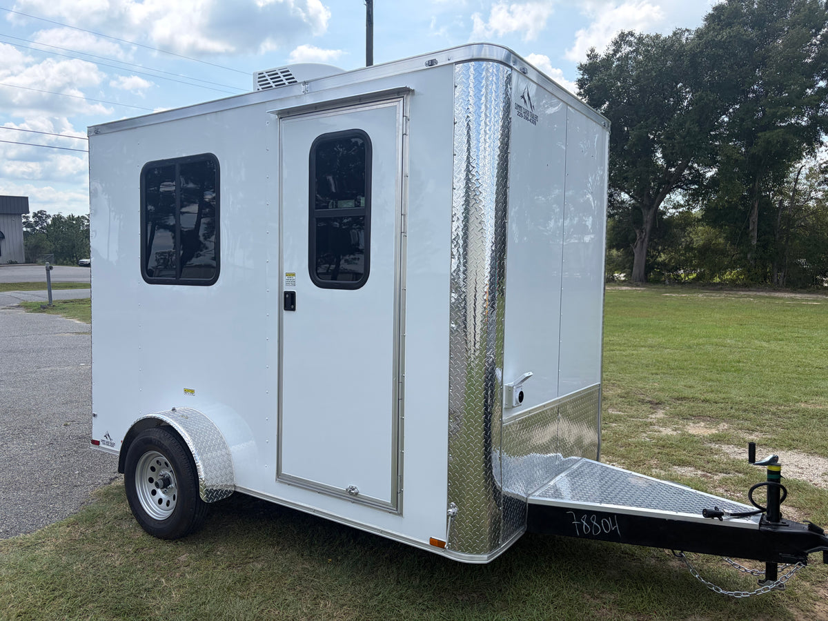 6X10SA White Splicing Trailer