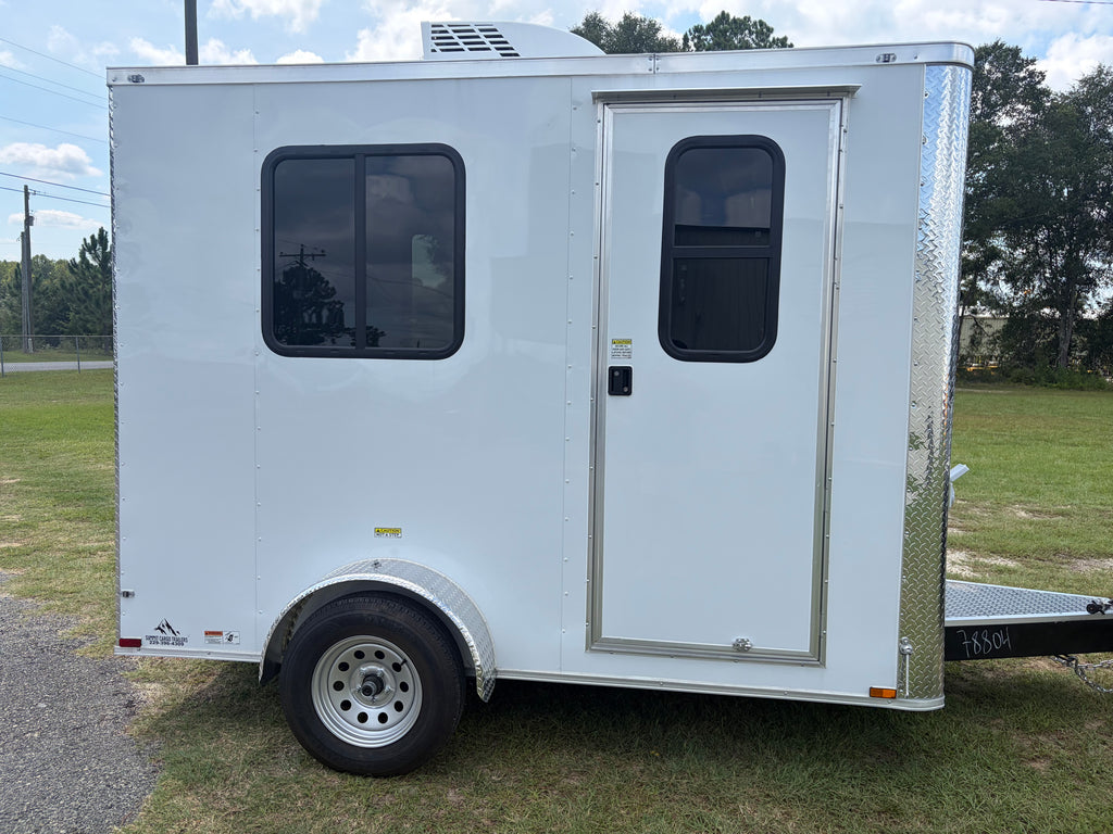 6X10SA White Splicing Trailer