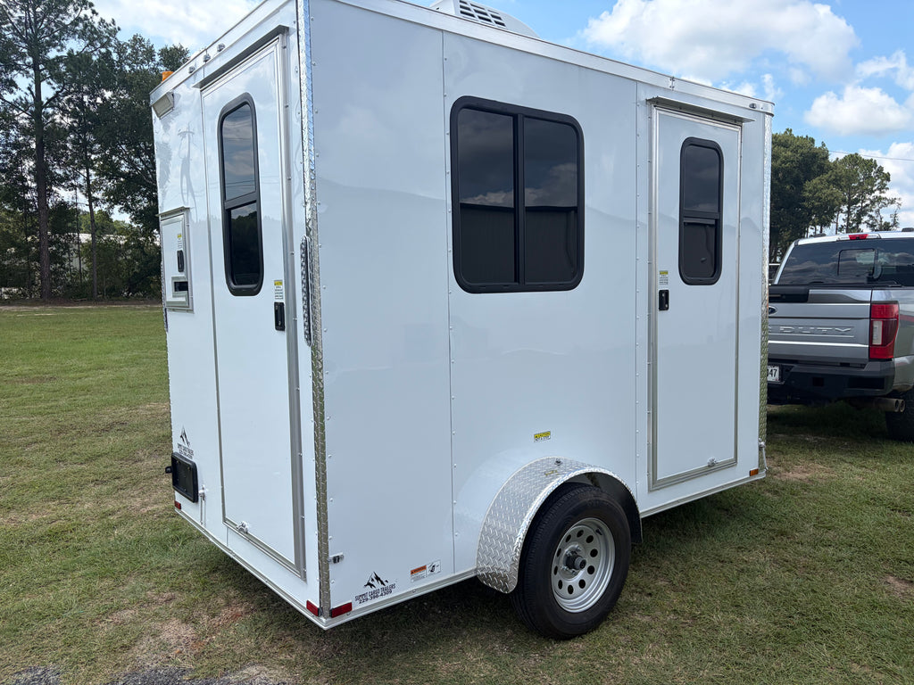 6X10SA White Splicing Trailer
