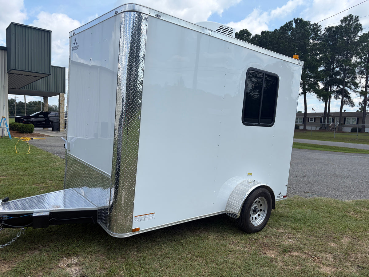 6X10SA White Splicing Trailer