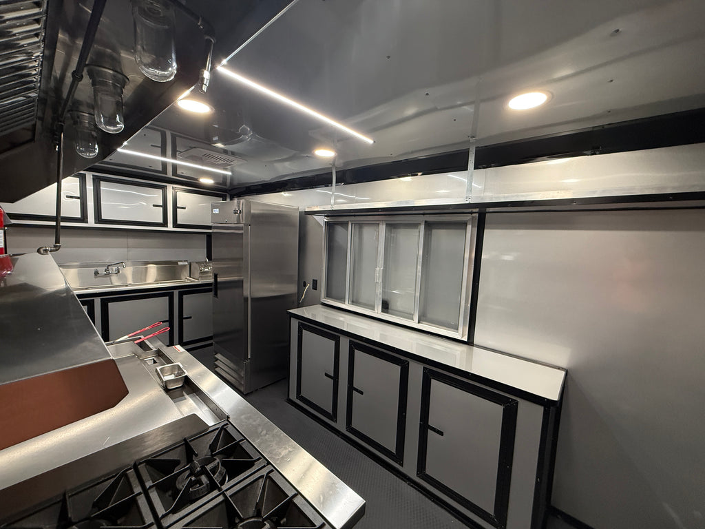 8.5X18TA3 White Concession Trailer