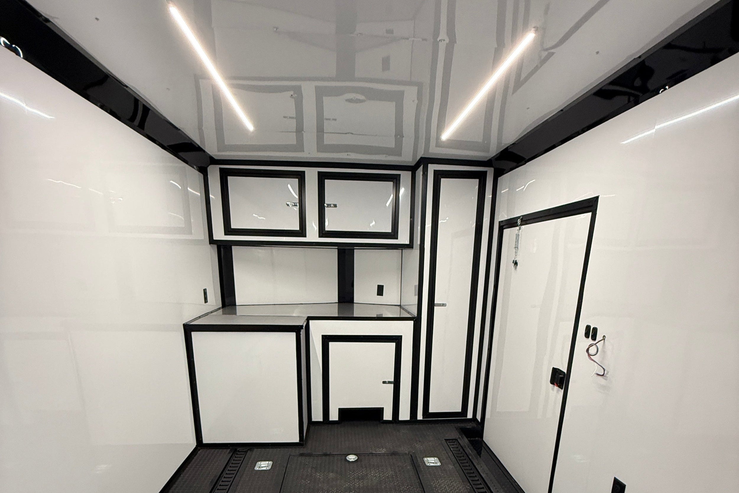 Custom Race Ready Cabinets with Generator Compartment